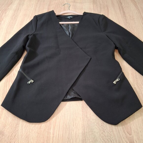 Kenneth Cole Womans Tailored Open Front Career Blazer Jacket Sz 14 Office - Picture 1 of 16